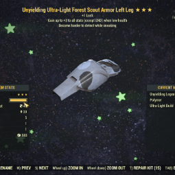 [Armor set + mask] Unyielding Sneak Forest Scout (Luck) 2